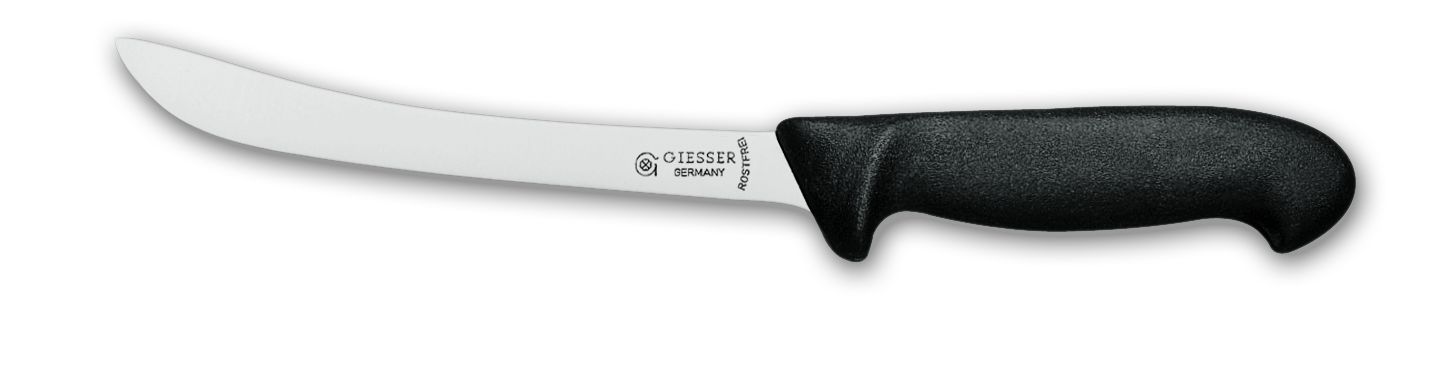 Нож для нарезки рыбы слайсер 18 см  с черной рукояткой