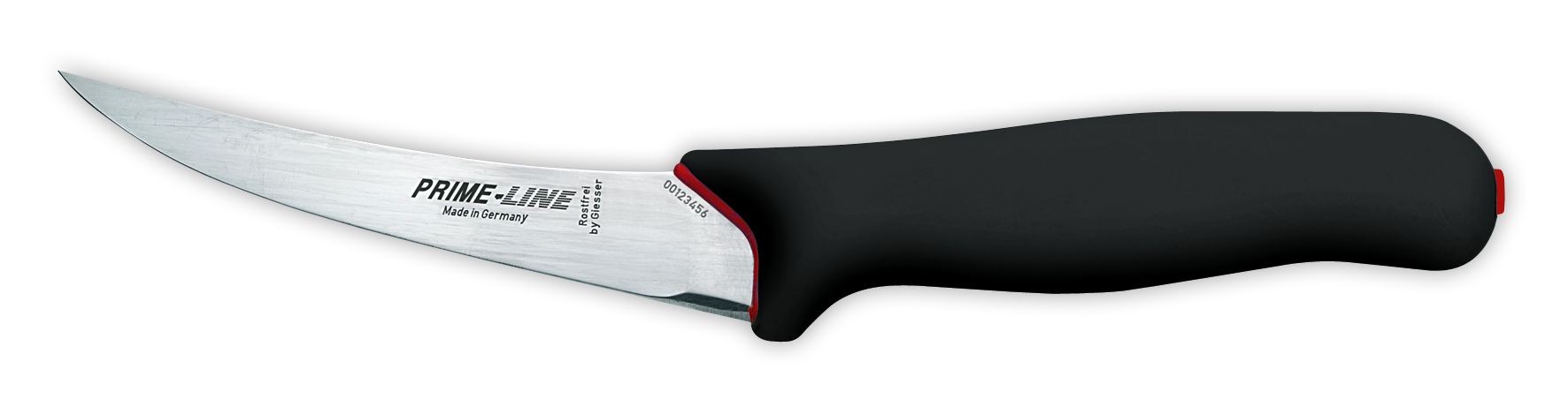Обвалочный нож PrimeLine 11251, жесткий, 13 см,  черная рукоятка