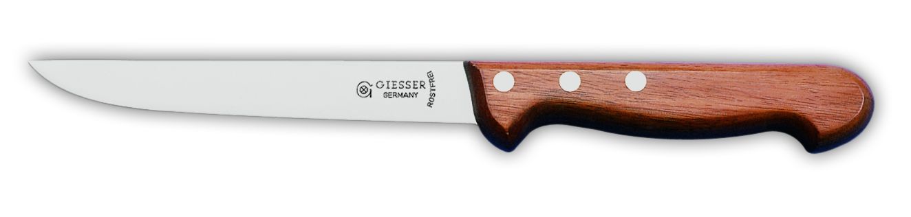 Нож разделочный для мяса 14 см с деревянной рукояткой