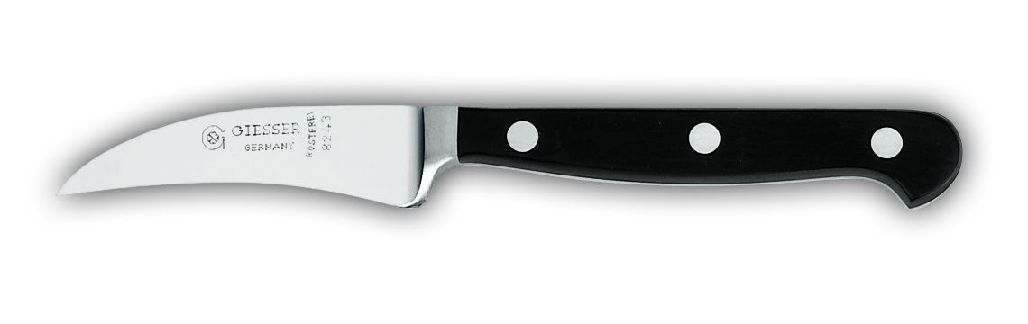Нож поварской узкий 9 см  с зеленой рукояткой