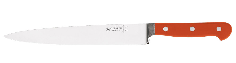 Нож поварской 8270 , узкий, 23 см,  черная рукоятка